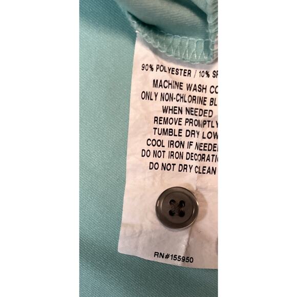 Greyson Men’s Long Sleeve Mint Green Golf Pullover Polo XL - Picture 6 of 7